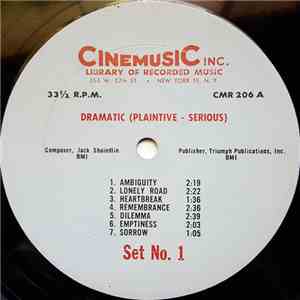 Jack Shaindlin - Dramatic (Plaintive - Serious) / Dramatic (Tension - Myste ...