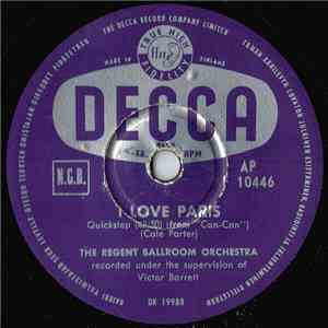 The Regent Ballroom Orchestra - I Love Paris / Mister Sandman