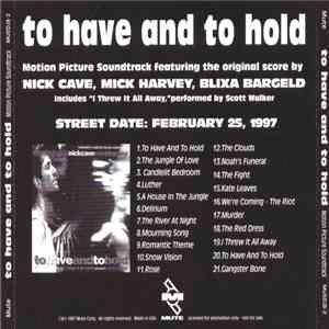 Blixa Bargeld, Nick Cave, Mick Harvey - To Have And To Hold (Motion Picture ...