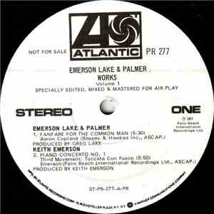 Emerson Lake & Palmer - Works Volume 1