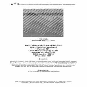 Monolake - Plumbicon Versions I