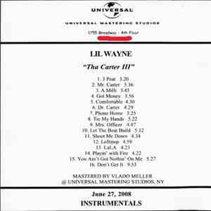 Lil Wayne - Tha Carter III (Instrumentals)