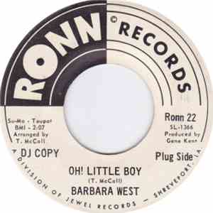 Barbara West - Oh! Little Boy / I'm A Fool For You, Baby