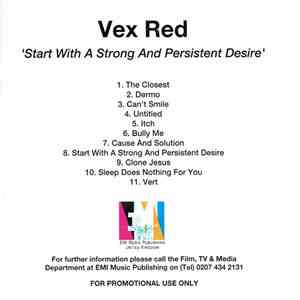 Vex Red - Start With A Strong And Persistent Desire