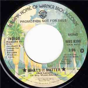 Indigo  - What's It Matter / Come To The Lady That Loves You