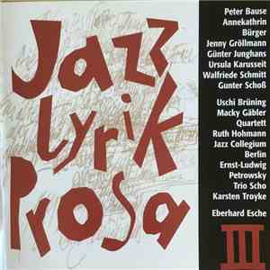 Various - Jazz - Lyrik - Prosa III