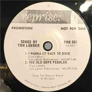 Tom Lehrer - Songs By Tom Lehrer