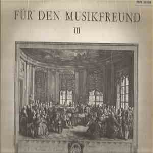 Hans-Erich Riebensahm, Wilhelm Stross - FUR DEN MUSIKFREUND III