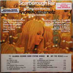 Andre Kostelanetz And His Orchestra - Scarborough Fair And Other Great Movie Hits