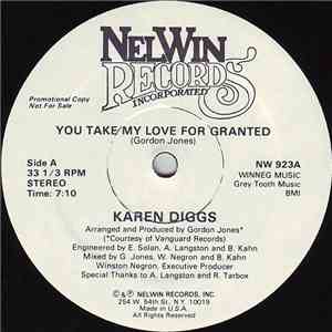 Karen Diggs - You Take My Love For Granted