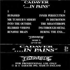 Cadaver - ...In Pains