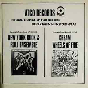 New York Rock & Roll Ensemble / Cream - Promotional LP For Record Departme ...