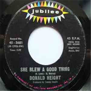 Donald Height - She Blew A Good Thing