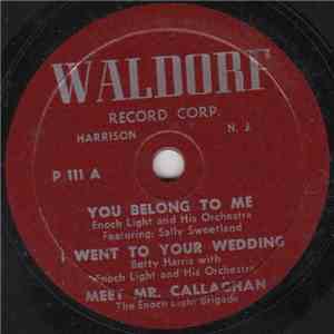 Various - You Belong To Me / I Went To Your Wedding / Meet Mr. Callaghan // ...