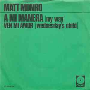 Matt Monro - A Mi Manera