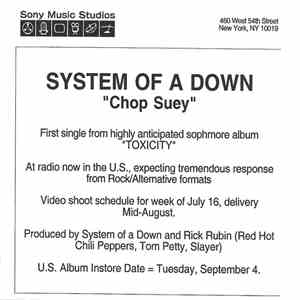 System Of A Down - Chop Suey!
