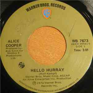 Alice Cooper - Hello Hurray / Generation Landslide