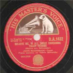 John McCormack - Believe Me, If All Those Endearing Young Charms / O Mary ...
