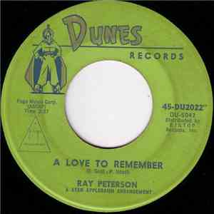 Ray Peterson - A Love To Remember