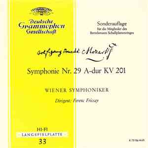 Wolfgang Amadeus Mozart, Wiener Symphoniker, Ferenc Fricsay - Symphonie Nr. ...