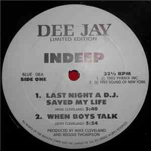 Indeep / The Clark Sisters - Last Night A D.J. Saved My Life / You Brought ...