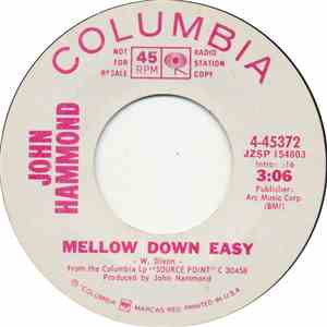 John Hammond - Mellow Down Easy