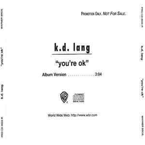 k.d. lang - You're Ok