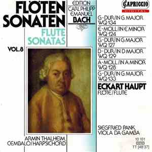 Carl Philipp Emanuel Bach, Eckart Haupt, Siegfried Pank, Armin Thalheim - Flöten Sonaten