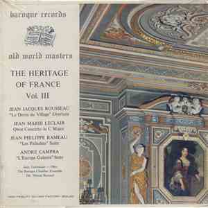 The Baroque Chamber Ensemble - The Heritage Of France Vol. III