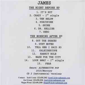 James - The Night Before EP & The Morning After EP