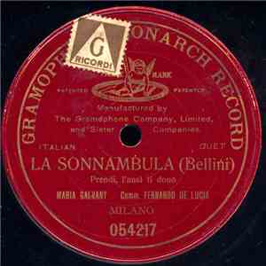 Fernando De Lucia, Maria Galvany - La Sonnambula