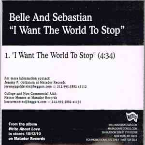 Belle And Sebastian - I Want The World To Stop