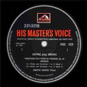 Brahms, Agustin Anievas - Anievas Plays Brahms