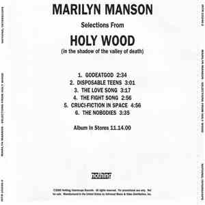 Marilyn Manson - Selections From Holy Wood (In The Shadow Of The Valley Of  ...