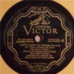 The High Hatters - I Don't Want To Dream / Sweet Jennie Lee