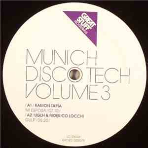 Various - Munich Disco Tech Volume 3