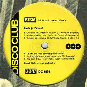 Enoch Light Et Son Orchestre - Paris Je T'Aime