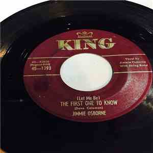 Jimmie Osborne - The First One To Know