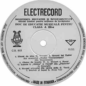 Unknown Artist - Disc De Educație Muzicală Pentru Clasa A III-a