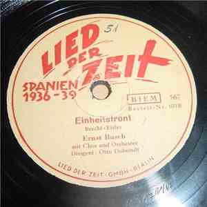 Ernst Busch - Einheitsfront / Der Revoluzzer