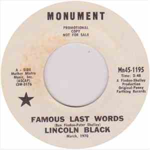 Lincoln Black - Famous Last Words