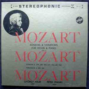 Mozart, György Pauk, Peter Frankl - Sonatas & Variations For Violin & Piano ...