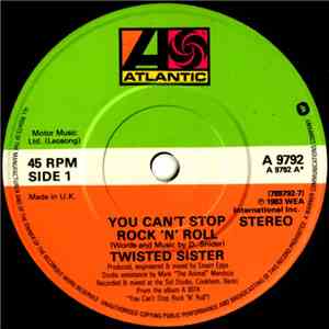 Twisted Sister - You Can't Stop Rock 'N' Roll