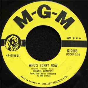 Connie Francis - Who's Sorry Now