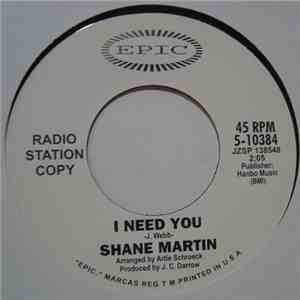 Shane Martin  / Lynne Randell - I Need You / Stranger In My Arms