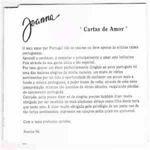 Joanna  - Cartas De Amor