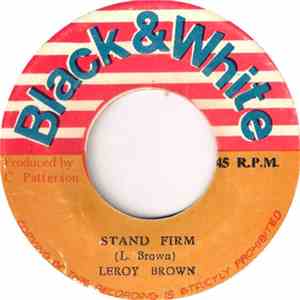 Leroy Brown  / King Tubby's - Stand Firm / Thunder Ball