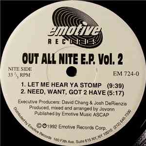 Jovonn - Out All Nite E.P. Vol. 2