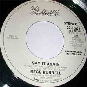 Rége Burrell - Say It Again