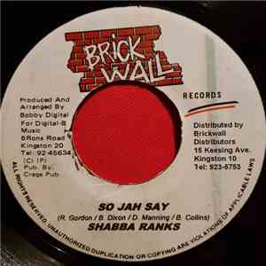 Shabba Ranks - So Jah Say